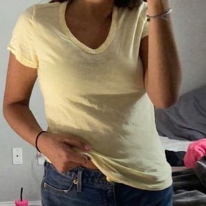 COPY - Yellow V neck tee! NEW NEVER WORN